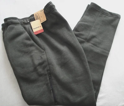 NUEVO CON ETIQUETAS $70 Para hombres PANTALONES CARGO REEBOK Cremallera Bolsillo de Seguridad AJUSTE CEBADO Gris Brezo GRANDES Foto 1 de 4