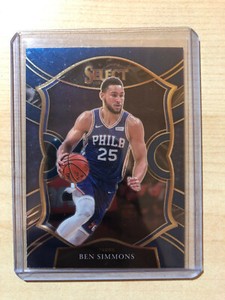 2020-21 Panini Select Blue #34 Ben Simmons - Philadelphia 76ers