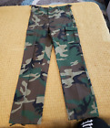 Kids Military Type Woodland Camouflage Army Pants Sz 16 NWT