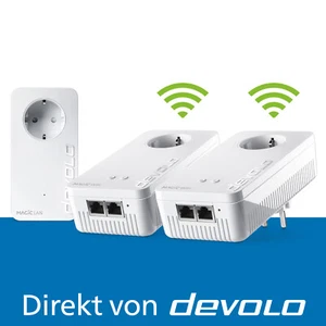 devolo Magic 2 WiFi next Powerline Mesh WLAN Verstärker 3x Adapter - Bild 1 von 6