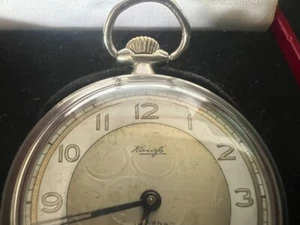 Kienzle Pocket Watch Manual Winding Chrome Works Vintage Years 1970 - Picture 1 of 9
