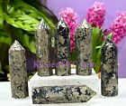 Wholesale Lot 2 Lbs Natural Black Pyrite Obelisk Tower Point Crystal