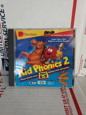 Kid Phonics 2 Ages 6-9 Builds Reading Skills Through songs & games CD-ROM #162h - Image 1 of 2