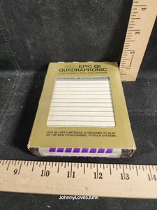 Vintage Empty 8 Track Tape Epic Quadraphonic Untested With OG Slide - Imagen 1 de 1