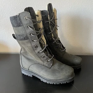 Botas de invierno para mujer Overland Enya forradas de piel de oveja talla 38 gris oscuro - Imagen 1 de 7
