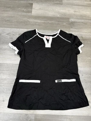 Koi ограниченного тиража звезда печати скраб Топ женщин S синий розовый короткий рукав 383PR - Изображение 1 из 4