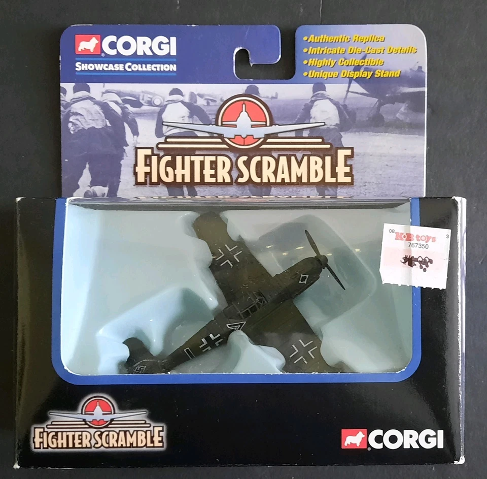 Corgi Showcase Fighter Scramble MESSERSCHMITT LUFTWAFFE Die-cast Plane: NIB @@ - Image 1 of 1