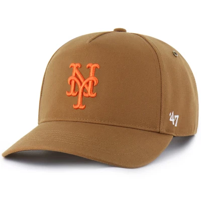 New York Mets Carhartt x '47 Hitch Adjustable Snapback Hat Cap MLB Men's Brown - Image 1 of 4