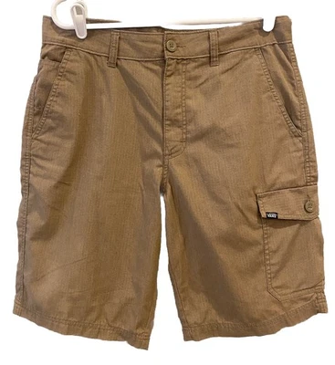 Pantalones Cortos Vans Cargo Para Hombres 32 Caqui Bolsillo Carga Informal Skateboarding Fuera de la Pared Foto 1 de 4
