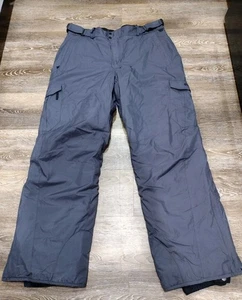 Columbia Vertex Snow Pants Mens Large Gray Insulated Ski Cargo Water Resistant - Picture 1 of 13