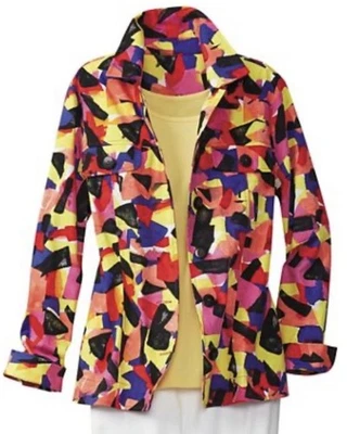 Chaqueta de Jean Drapers & Damons Jelly Bean Grande Colorida Arte para usar Artística NUEVA SIN ETIQUETAS Foto 1 de 4