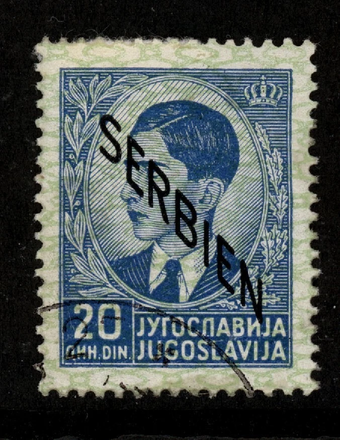 Gato Sérvia Scott #2N14 ocupação alemã (1941). Valor: US$ 275 - Imagem 1 de 1