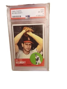 1963 Topps BB SET # 33 PSA6, # 37 VG #511 EX, #162 EX MT, # 24 EX MT - Bild 1 von 10