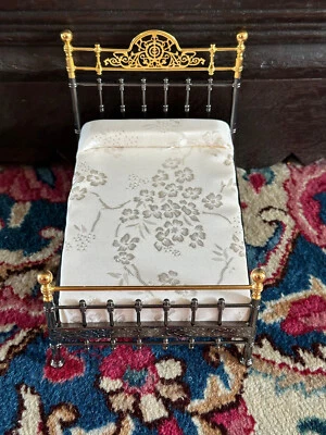 Reutter Metallbett Bett super schön Puppenstube Vintage - Bild 1 von 4