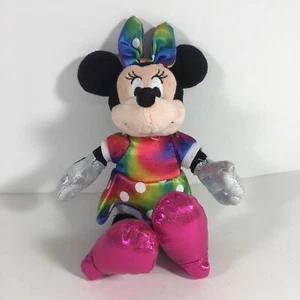Ty Beanie Sparkle Disney Minnie Mouse Rainbow Polka Dress 2014 plush - Picture 1 of 7