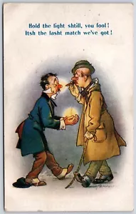 Postcard 1918 Artist Signed D. Tempest Hold The Light Shtill, You Fool! Bamforth - Picture 1 of 2