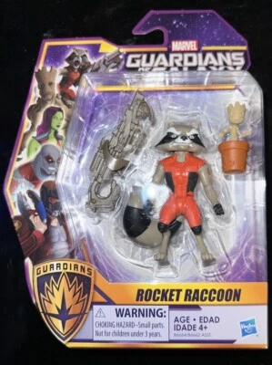 ROCKET RACCOON Guardianes de la Galaxia con Baby Groot Hasbro Foto 1 de 2