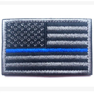 LA BANDERA ESTADOUNIDENSE DE LOS ESTADOS UNIDOS BANDERA DE EE. UU. BANDERA DE EE. UU. BANDERA DE EE. UU. PARCHE DEL EJÉRCITO DE LA LÍNEA AZUL - Imagen 1 de 1