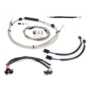 Kit de cable extendido Softail de 14"" para Harley 2018-Up Street Bob Slim Fat Boy n/ABS - Imagen 1 de 14