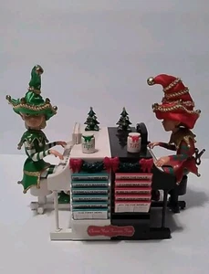 Mr Christmas Dueling Elves Piano Music Lights Animated No Original Box  - Picture 1 of 11