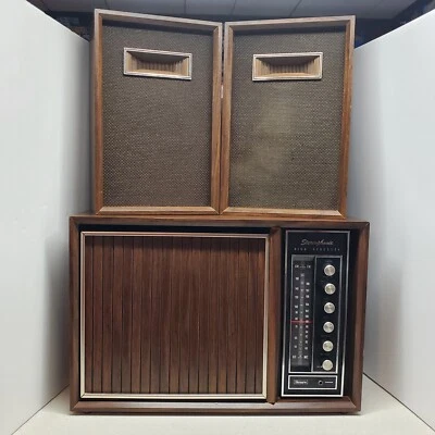 Vintage Sears Stereophonic High Fidelity Stereo & Turntable  - Image 1 of 4