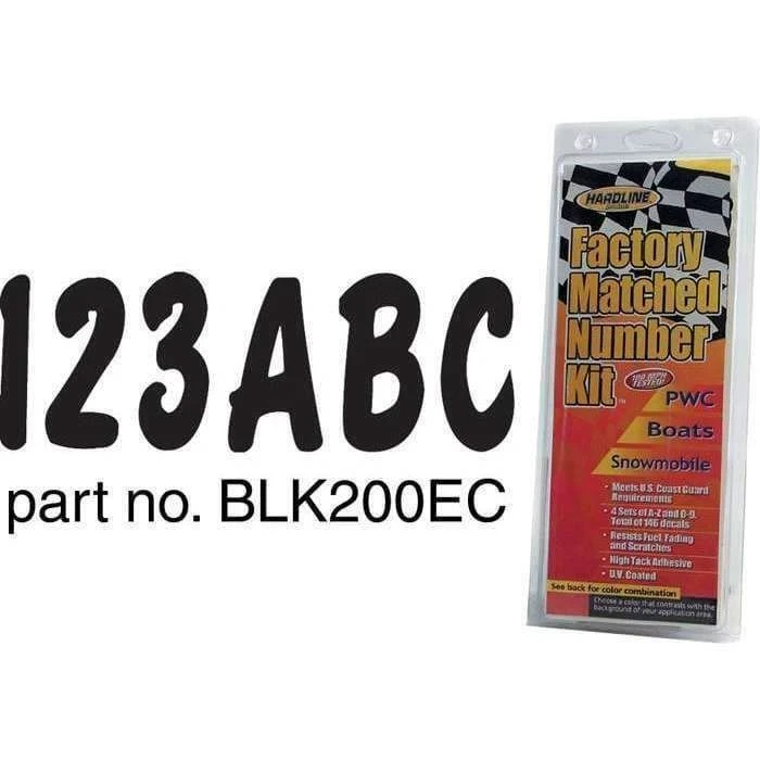 Hardline Products Letter Set Brush Black #BLK200EC - Image 1 of 1