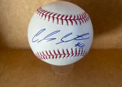 卡洛斯·桑塔纳·克利夫兰守护者签名亲笔签名 M.L. 棒球贝克特正品 — 第 1/2 张图片