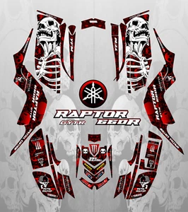 Kit completo de gráficos calcomanías Stikers Yamaha Raptor 660 2001-2005 - Imagen 1 de 4