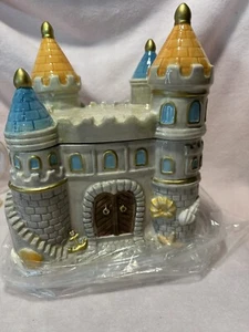 Cheryl's Collector's Edition Sand Castle Ceramic Cookie Jar 11” Tall Never Used - Picture 1 of 4