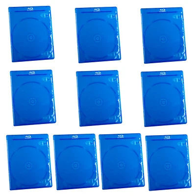 10件装空DVD存储盒蓝光CD单部电影音乐光盘塑料盒套 — 第 1/4 张图片