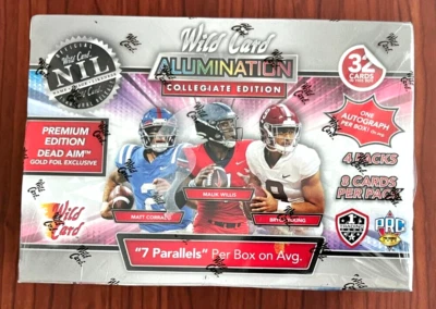 2021 Wild Card Alumination Football Mega Box Premium Edition Gold Foil + 1 AUTO - Image 1 of 4