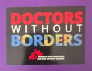 Doctors Without Borders Sticker 2025 Approx %" x 3 1/2" - Picture 1 of 1