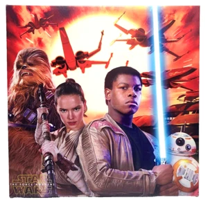 Arte de pared impreso cuadro enmarcado 22" x 22" Star Wars "LA FUERZA DESPIERTA" - Imagen 1 de 3