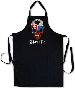 KLASSISCHE SLOWAKEI FUSSBALL SOCCER SKULL BBQ KOCHEN KÜCHE SCHÜRZE - Fan Hooligan - Bild 1 von 1
