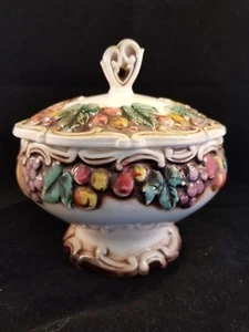 vintage Lefton dish with lid - Picture 1 of 5