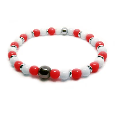 Bracciale Bari calcio Monza Vicenza Padova Perugia bianco e rosso da Uomo Donna - Immagine 1 di 3