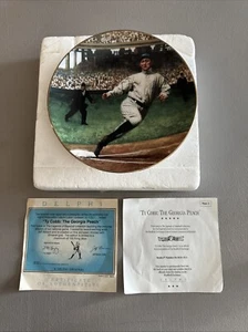 Ty Cobb (The Georgia Peach) Delphi Bradford Exchange Collector Plate Baseball - Picture 1 of 12