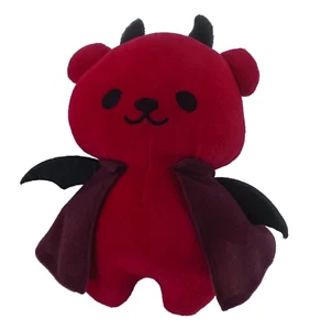 Peluche Fukuya Orso Diavolo Piccolo Diavolo Barba 7" Corno Rosso Ala Orso Peluche Nuovo con etichette - Foto 1 di 7