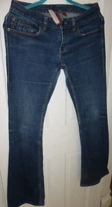 Ladies Retro Boot-Cut Ted Baker Organic Cotton Blue Jeans Size 2/ L32 - Picture 1 of 5
