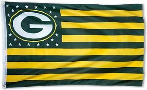 Green Bay Packers Americana 3x5 Flag Stars & Stripes NFL RODGERS ADAMS JONES
