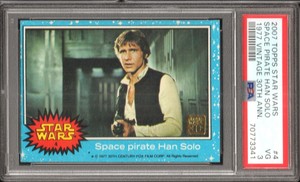 1977/ 2007 30th Anniversary Stamped KEY CARD #4 1st appearance Han Solo BUYBACK.