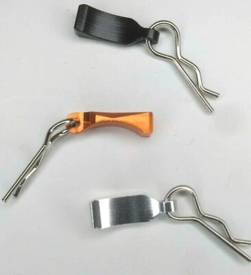  NEW Aluminum Body Clips with Aluminum Mount For Rc  Traxxas, Armma, RedCat - Image 1 of 4