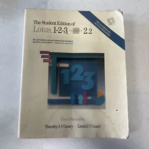 Vintage 1990 The Student Edition of Lotus 1-2-3 Release 2.2 User's Manual - Bild 1 von 4