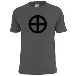 Mens Sun Cross Symbol T Shirt Neolithic Prehistoric - Picture 1 of 2