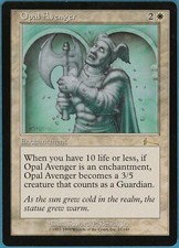 Opal Avenger Urza's Legacy NM Rare Misprint Miscut CARD (ID# m17997) ABUGames
