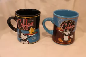 2 Mickey's Coffee Brand Disney Blend "Really Swell" Mickey Mouse Coffee Cups - Picture 1 of 8