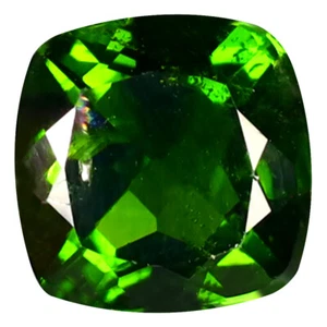 2,65ct Kissenschnitt (8x8mm) unbeheizt/unbehandelt grün Chrom Diopside - Bild 1 von 1