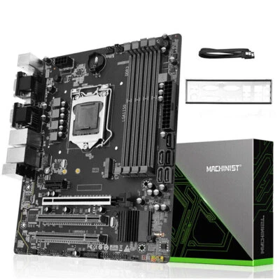 H97M PRO Motherboard LGA 1150 SATA NVME M.2 DDR3 Non-ECC - i3 i5 i7/Pentium/Xeon - Image 1 of 4