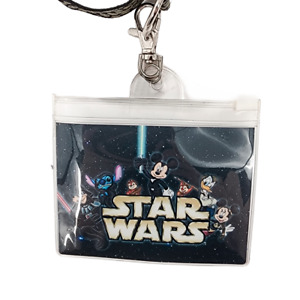 Disney Star Wars Lanyard ID Clear Badge Key Holder Neck Strap Lucasfilm Ltd