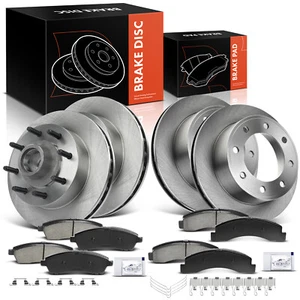 Disc Brake Rotors & Ceramic Pads for Ford F-250 F-350 Super Duty Front & Rear - Picture 1 of 8